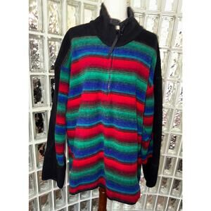 Vintage Obermeyer 1/4 ZIP  Fleece Pullover - size XXL